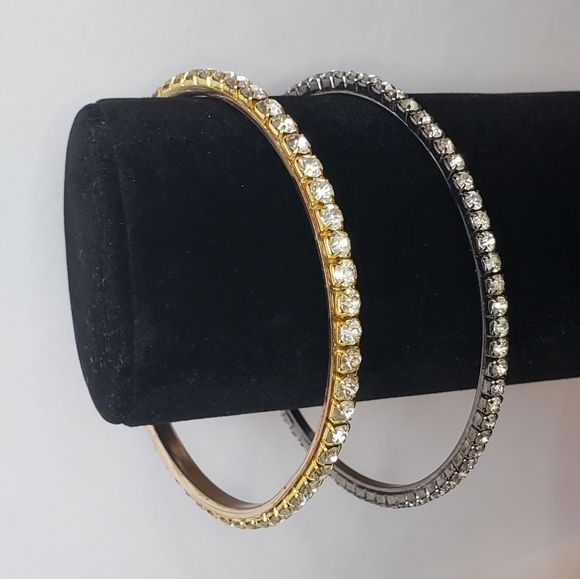Rhinestone bangles - Picture 2 of 2
